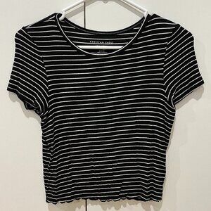 American Eagle Striped Crop Top